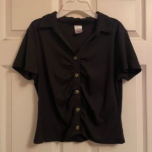 No Boundaries Juniors Black Blouse | Juniors Large |
